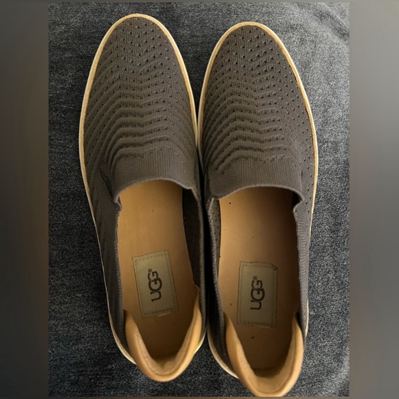 Ugg Alameda Dark Charcoal Gray Slip On Shoes Size 8.5 - Picture 2 of 5